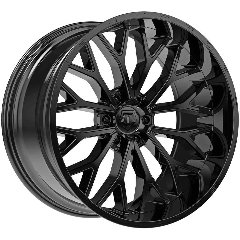 Amazon.com: TIS 565B 20X9 Gloss Black & Painted lip logo Wheel