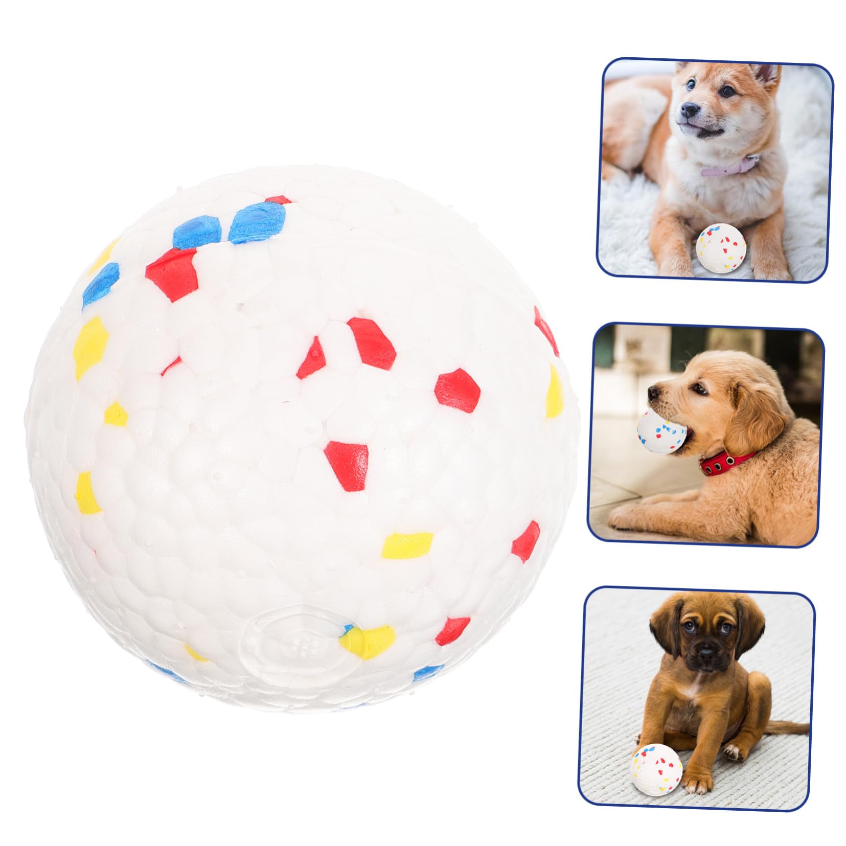 Kisangel 5stücke Bissfester Interaktiver Spielball Für Hunde Elastisches Kauspielzeug Für Welpen Zum Spielen Und Reduzieren Von Langeweile Leicht Und Schwimmfähig Für Kleine Und