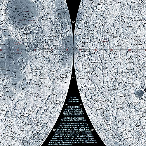 National Geographic Moon Wall Map - Laminated (42.5 X 28.5 In) (National Geographic Reference Map) #TOP2