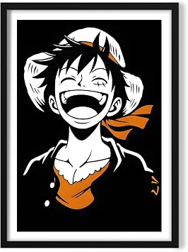 KARTPOST3R One Piece Monkey D. Luffy Anime Tablo Poster No 0047  er eveli