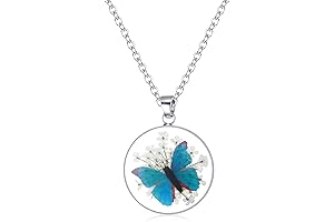 Blue Morpho Butterfly Jewelry Necklace | Nature's Stunning Transformation