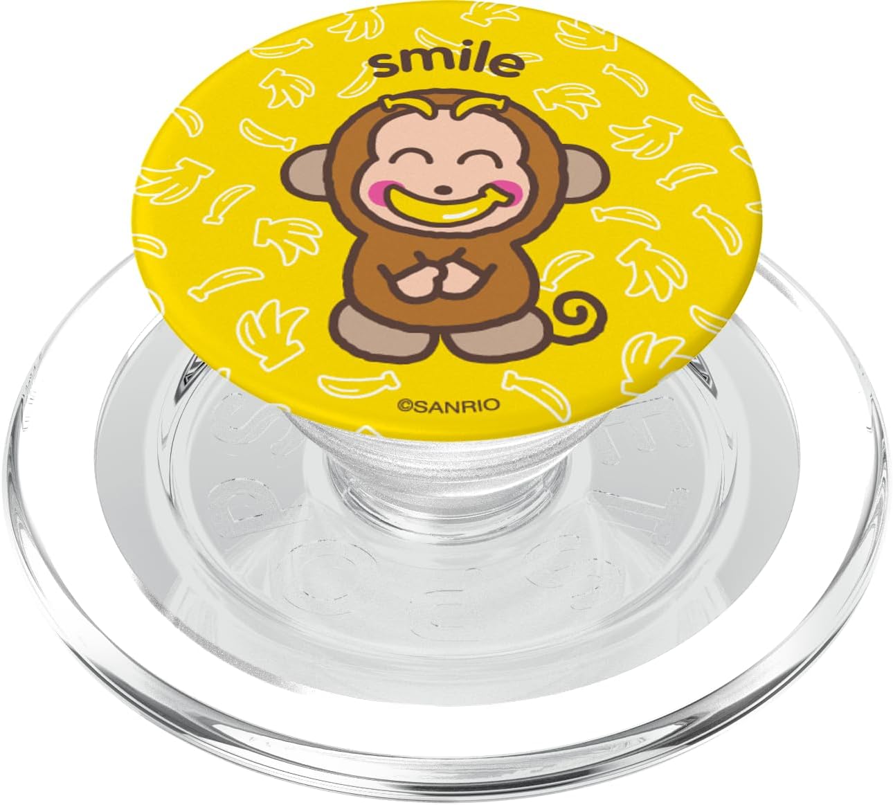 Monkichi Sanrio Monkey Silly Smile PopSockets MagSafe PopGrip for iPhone