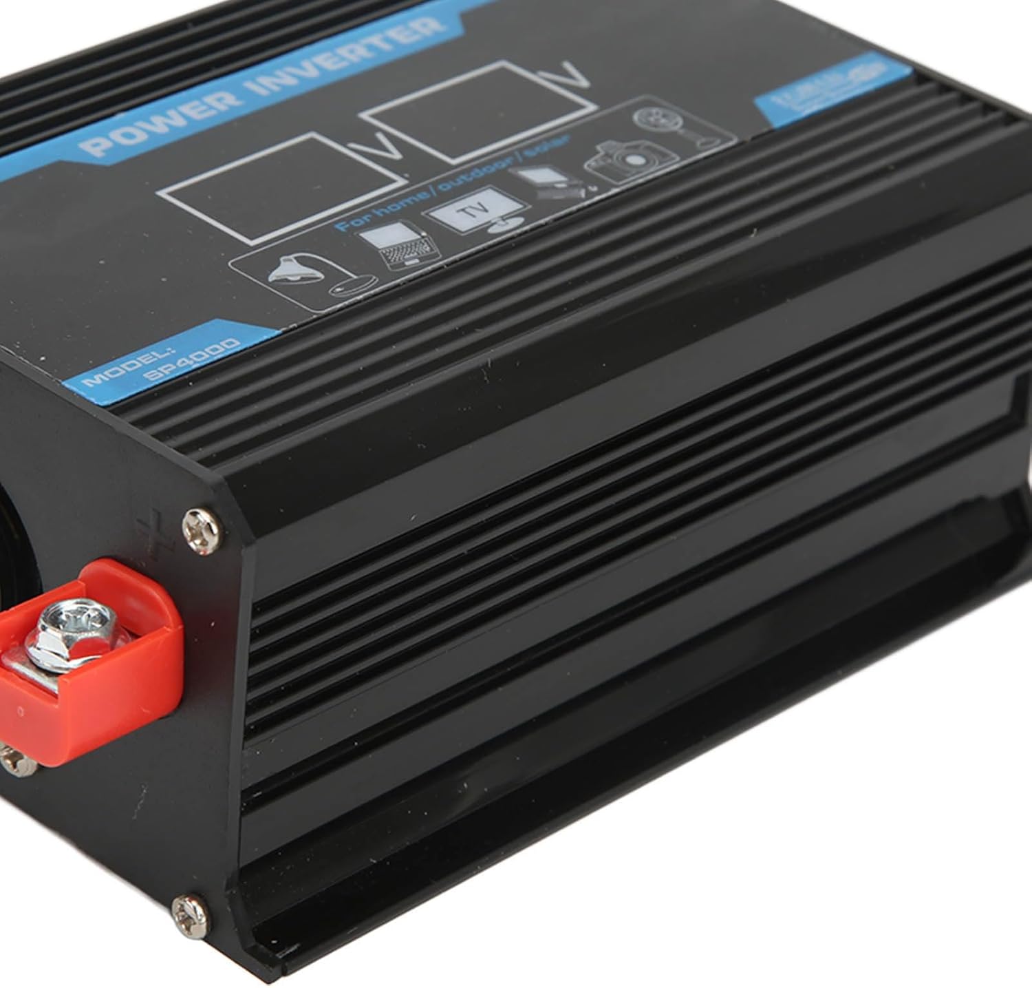 CHICIRIS Solar Power Inverter, 12V to 220V MultiCircuit Protection Car Power Inverter 300W for RV