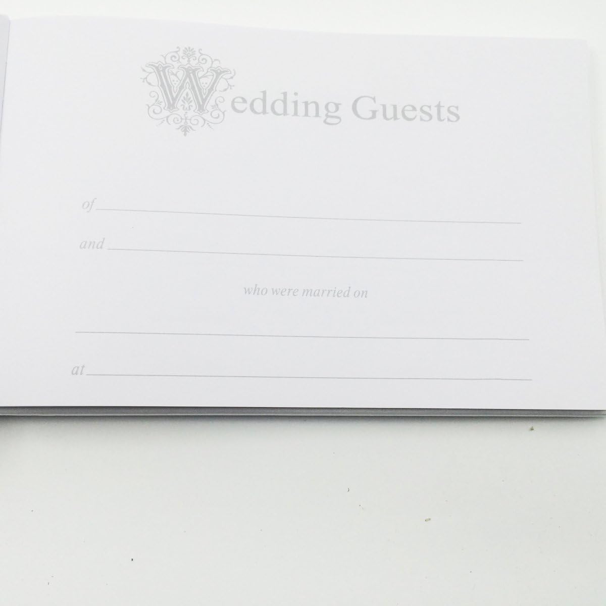 musykrafties 9.6 x 6.3 inch Grey Diamond Wedding Engagement Anniversary Party Guest Book with Pen Holder 3 in Set Keepsake