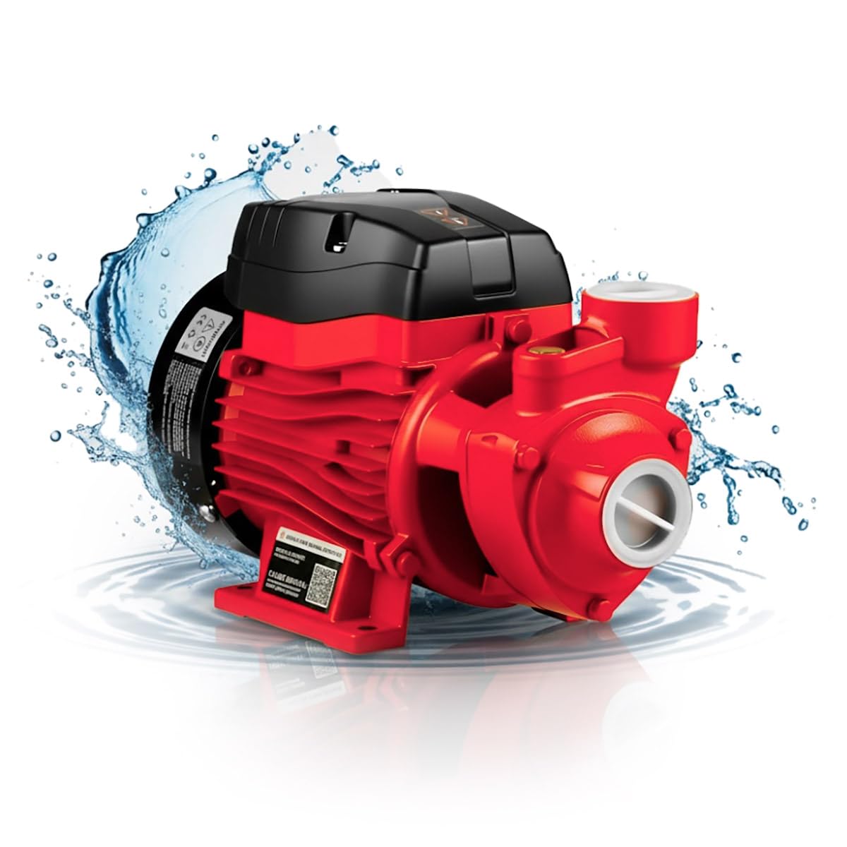 GREENCUT BA370C - Bomba de agua eléctrica de 370 W (0,5 CV) con caudal máximo de 36 L/min y altura de bombeo de hasta 38 m. Fabricada en acero inoxidable con protección IP44, extraer agua