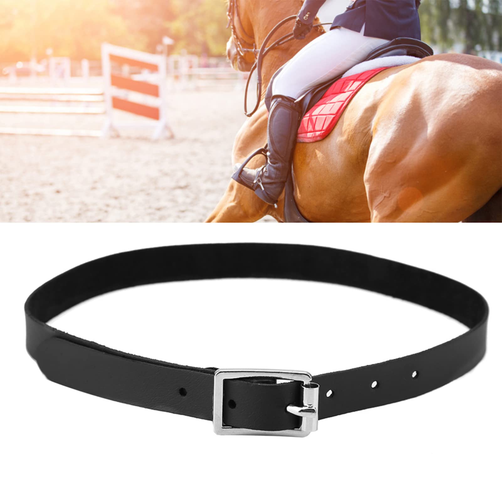 Joyzan Cinturino per Sperone Equestre, Cintura Speroni Equitazione Cinghie Equitazione Regolabile Stivali Western Cinghia Cavalli Cinture Singolo Fibbia Scuderie Equestri Pratica Quotidiana Adulti