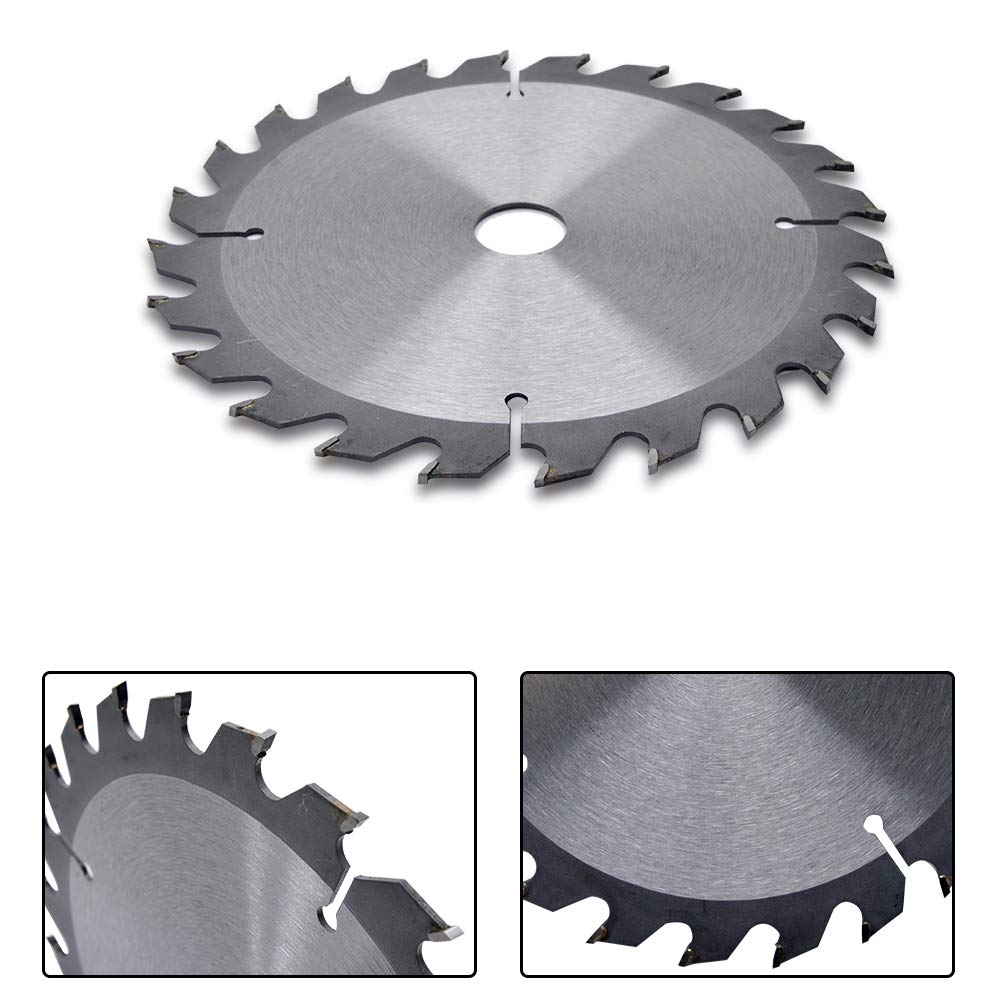 Alloy Steel Cutting Circular Saw Blade, Fine Finishing, Wood Plastic Aluminum Cutting Blade, 30mm Inner Diameter, 24-Tooth, 165mm