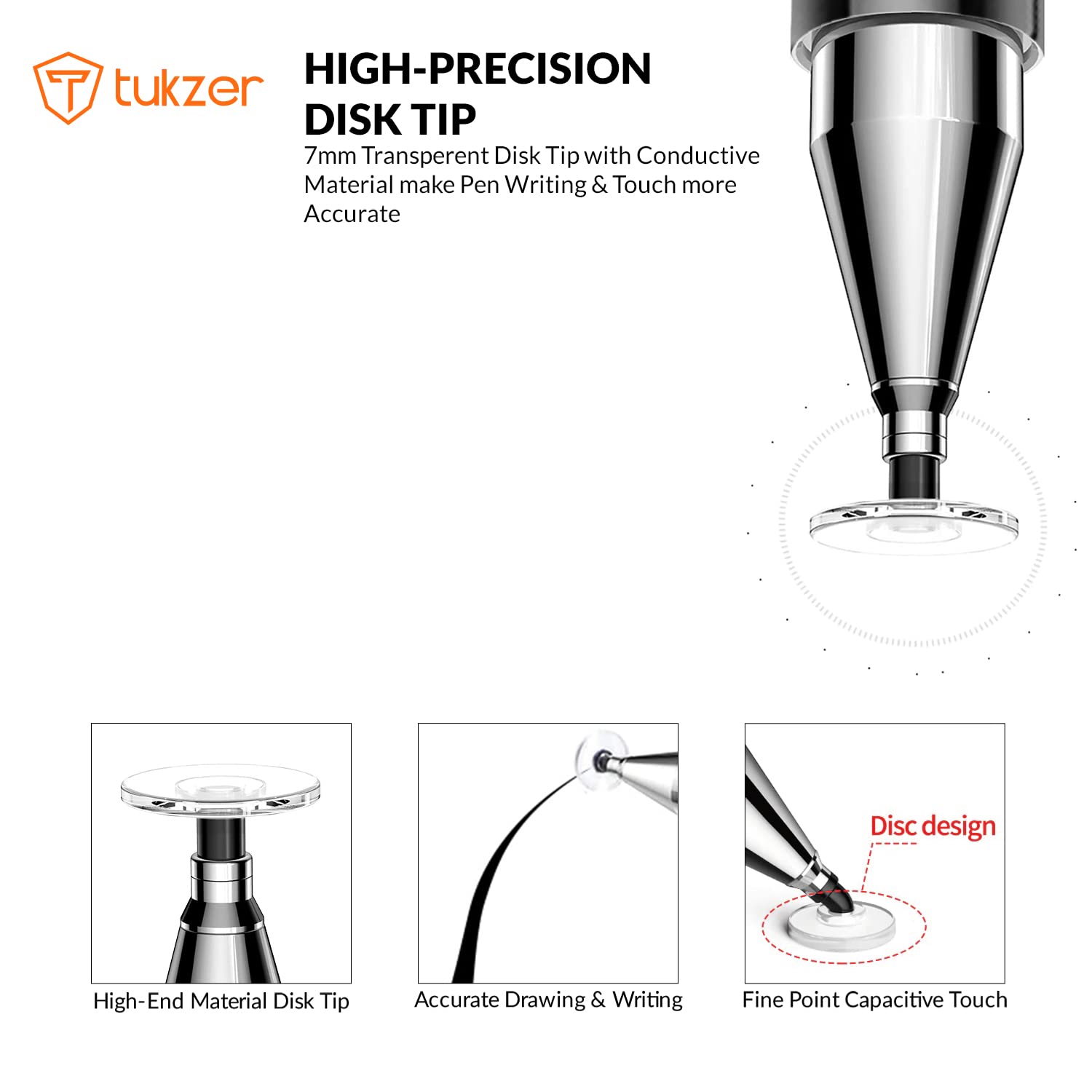 New Year Sale Tukzer Universal Replacement Disc Tips For Capacitive Stylus... 3 New Year Sale Tukzer Universal Replacement Disc Tips For Capacitive Stylus...
