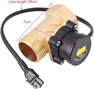 Water Flows Switch,HT-800 G1 Thread 220V Water Pump Flow Sensor Automatic Control Switch for Booster Pump Magnetic Automatic Control Switch