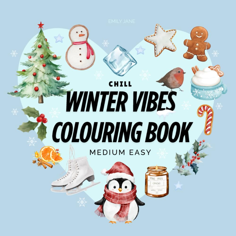 Chill Winter Vibes: Cozy winter colouring