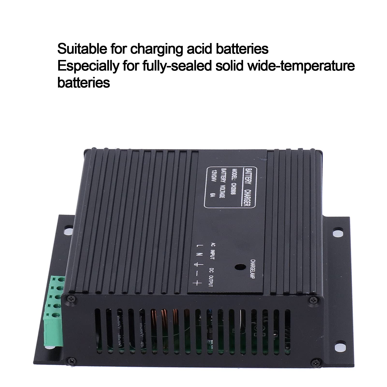 ViaGasaFamido Caricatore della Batteria Intelligente DC12V/24V, Generatore Manutentore Automatico Genset Intelligent Battery Caricatore per Motociclette Automobilistiche Automobilistiche