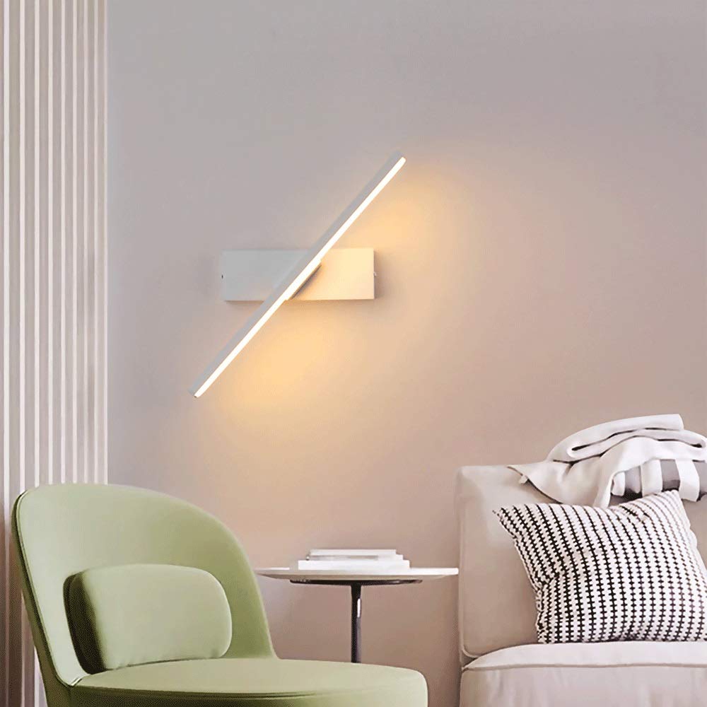 GWJKG Lamp Swivel Strip Light Fixture Aisle Decor Bedroom Living Room Bedside Corridor Exterior Lighting 3000K Black
