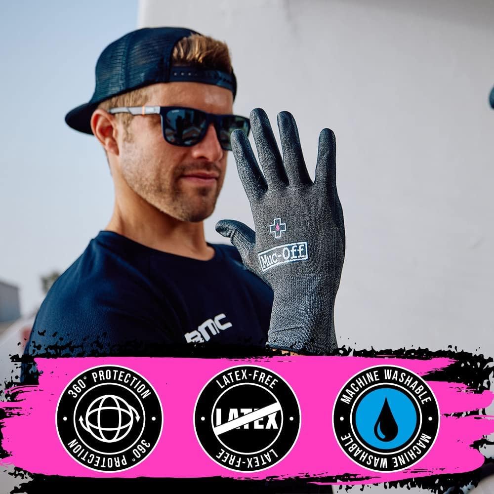 Muc-Off Mechaniker Handschuhe, XXL – Latexfreie Schnittschutzhandschuhe für die Wartung von Fahrrädern und Motorrädern – Waschmaschinengeeignete Arbeitshandschuhe Gewerbe, Industrie & Wissenschaft