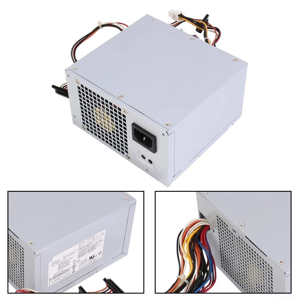 300W Netzteil L300NM-01 für Dell 3847 MT PS-6301-06D AC265AM-00 Ersatz Stromversorgung Adapter mit für sata 24-Pin Silber Metall Gehäuse