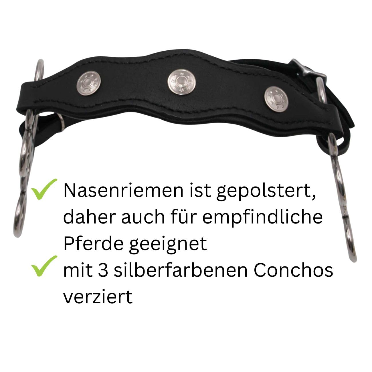 AMKA Hackamore Barock Glücksrad/Flower, gepolstert 034/101