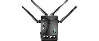WiFi Extender Signal Booster for Whole Home & Backyard - 10K Sq.Ft Coverage w/4 Antennas | 90% Faster Internet Booster w/Ethernet Port, Easy Setup Wireless Repeater Works with Any Router
WiFi Extender Signal Booster for Whole Home & Backyard - 10K Sq.Ft Coverage w/4 Antennas | 90% Faster Inter…