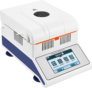 Laboratory Halogen Moisture Analyzer,Halogen Moisture Analyzer,High-Precision Grain Moisture Humidity Detector,2 Drying Modes,Touch Screen50g/0.002g