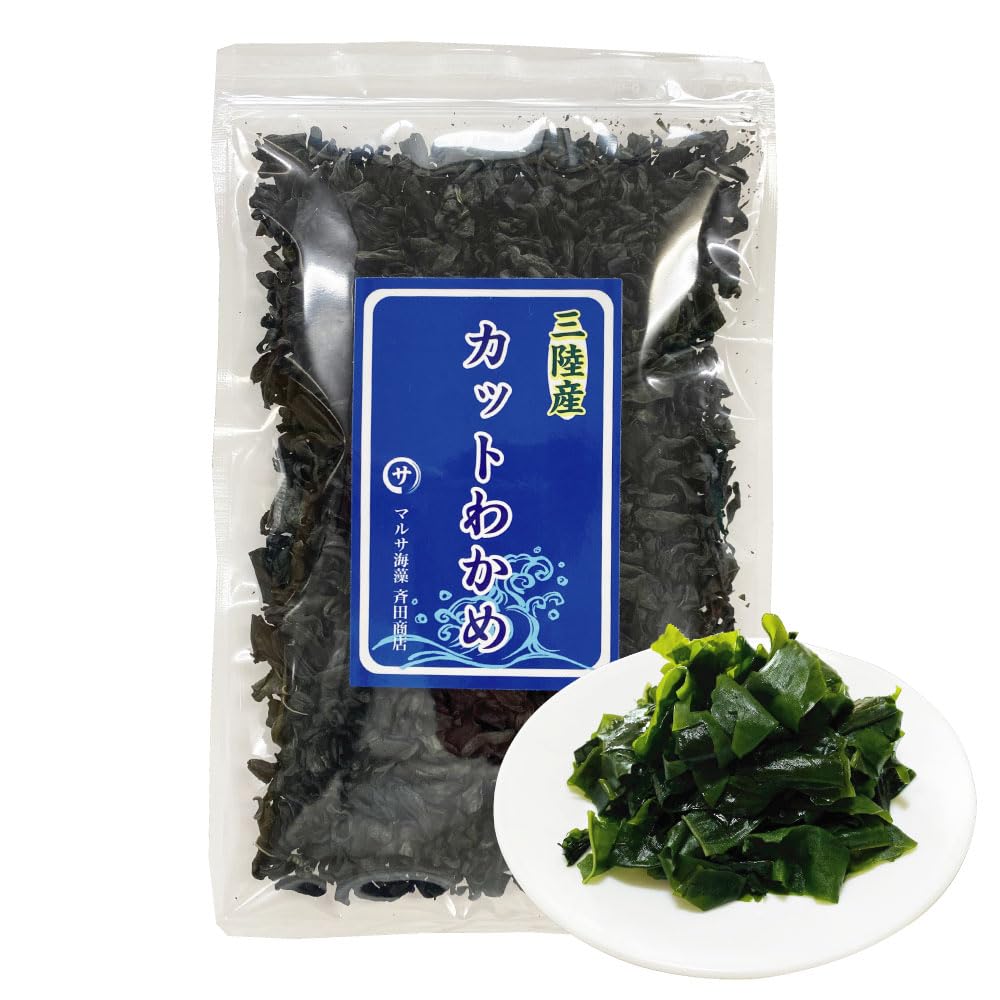 Amazon.co.jp: わかめ カットわかめ 乾燥わかめ 三陸産 50g 国産