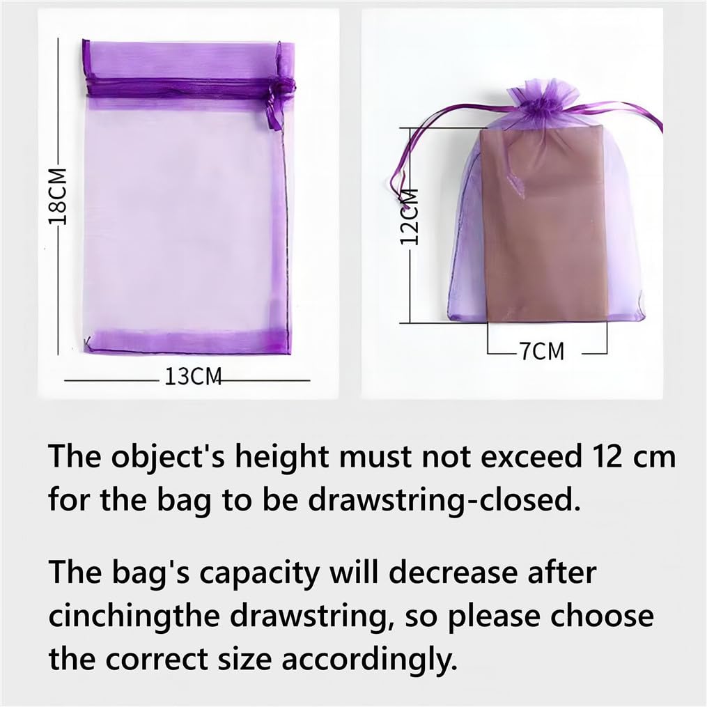 Lot de 250 sachets en organza - 13 x 18 cm - Petits sacs cadeaux en organza - Avec cordon de serrage - Pour mariage, Noël, festival, fête (bleu foncé)