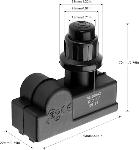 Miniatura 2 de Mtsooning Generador de chispas universal, 2 salidas pulsador electrónico de encendido de batería AA repuesto para modelos de parrilla de gas