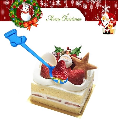 Miniatura 4 de 8 cucharas de Navidad de acero inoxidable para té, sopa de leche, café, cucharas para mezclar, postre, pastel, helado, decoración de vajilla de