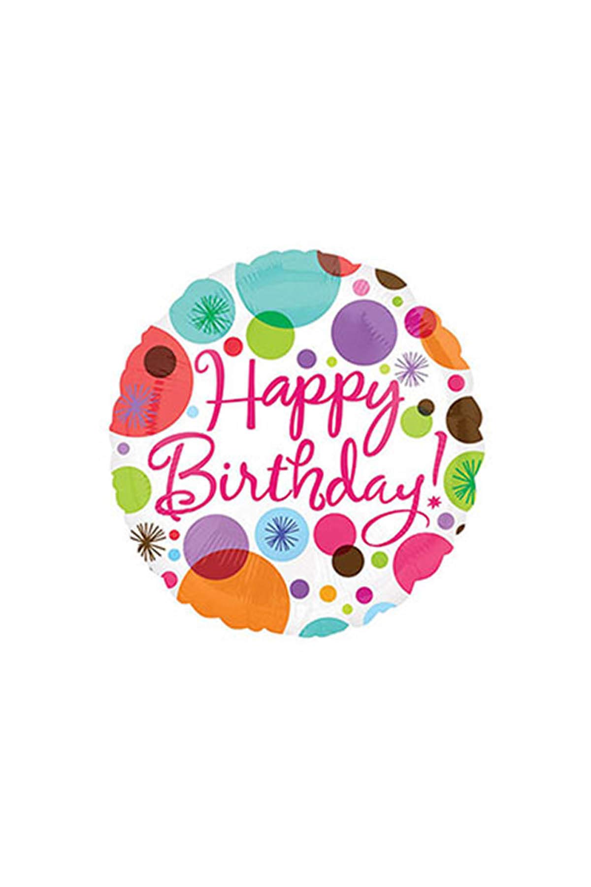 Happy Birthday Colorful Polka Dots