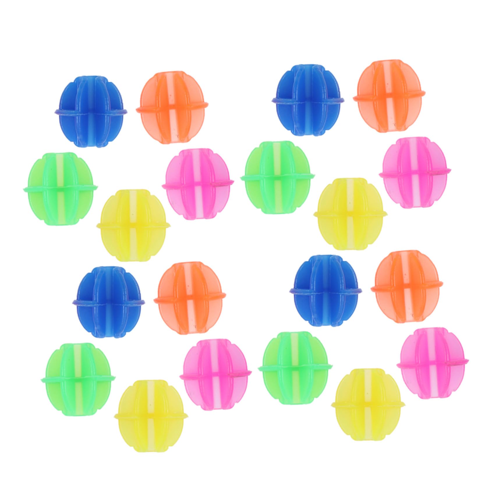 Toyvian 6 Impostati Luminose per Raggi Bicicletta Decorazioni Clip in Plastica Colorate Resistenti e Visibili al Buio per Sicurezza Notturna Adatte e Adulti