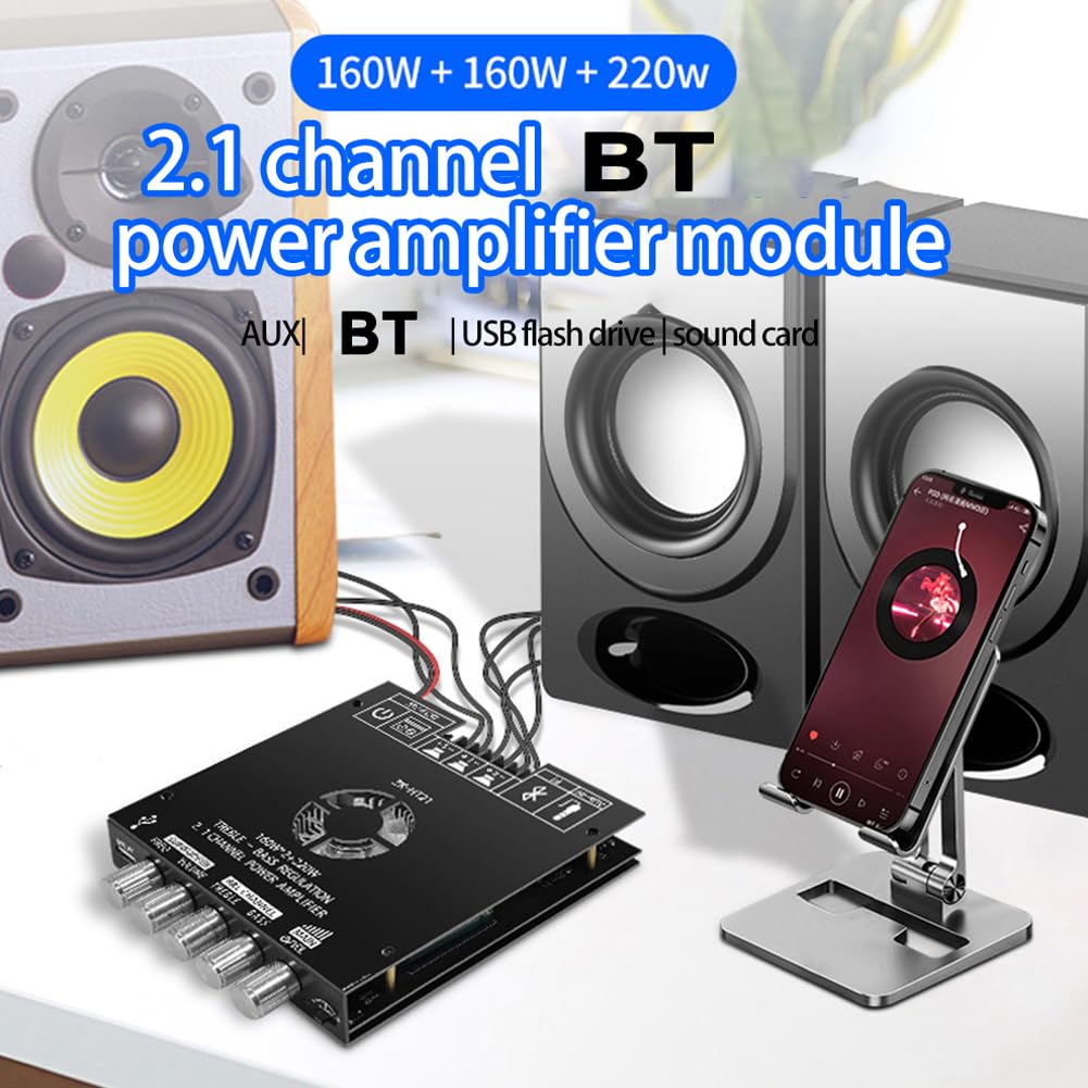 Scheda Amplificatore Audio ZK AS21 2.1 Channel TPA3255 DC16-38V