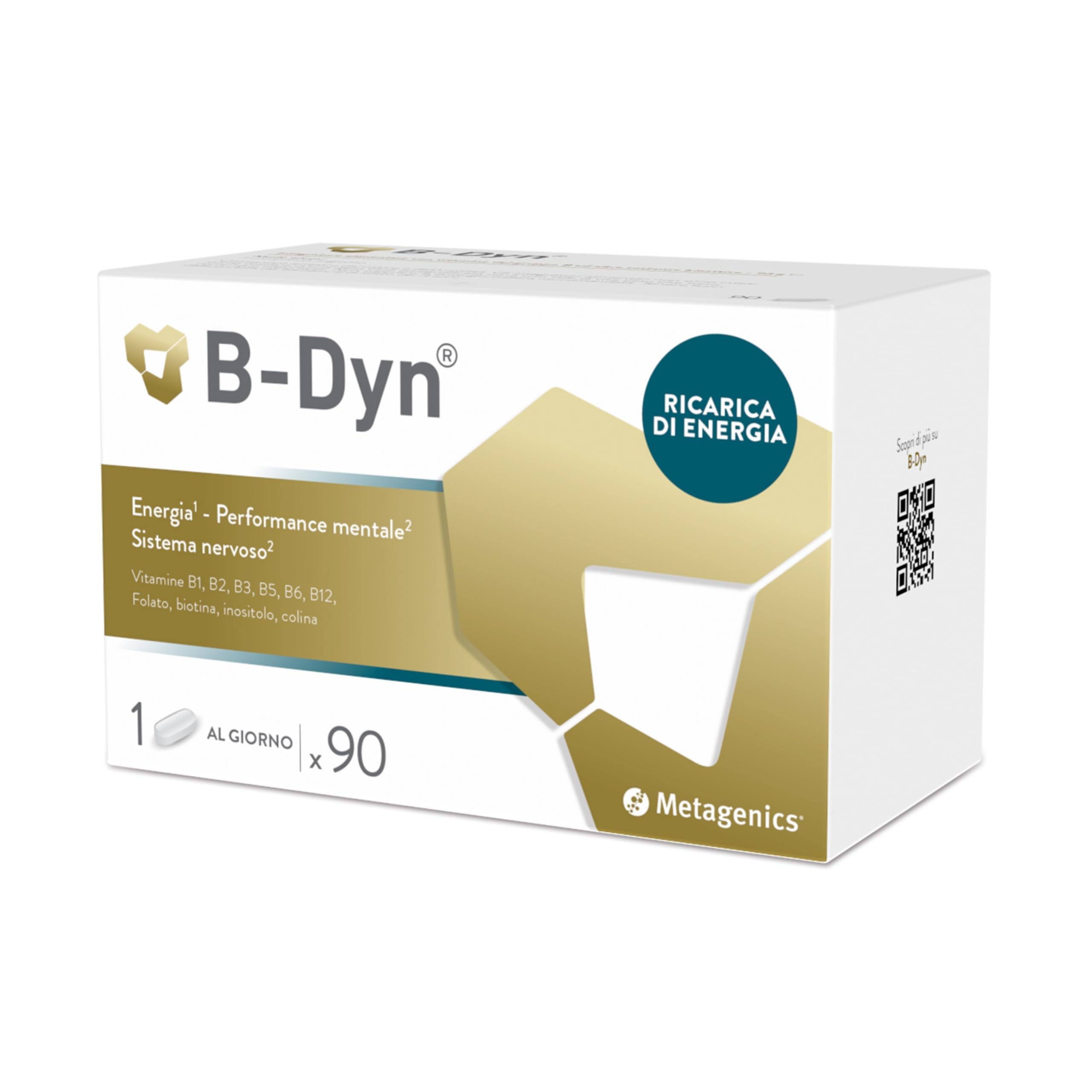Metagenics B-Dyn - Complesso Vitamine Gruppo B Attive - 90 Compresse | Sostiene