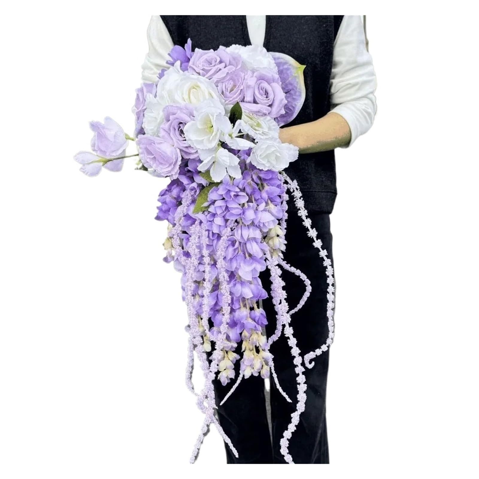 Gijmzy C Wedding Raftscascading Waterfall Flower Bouquet