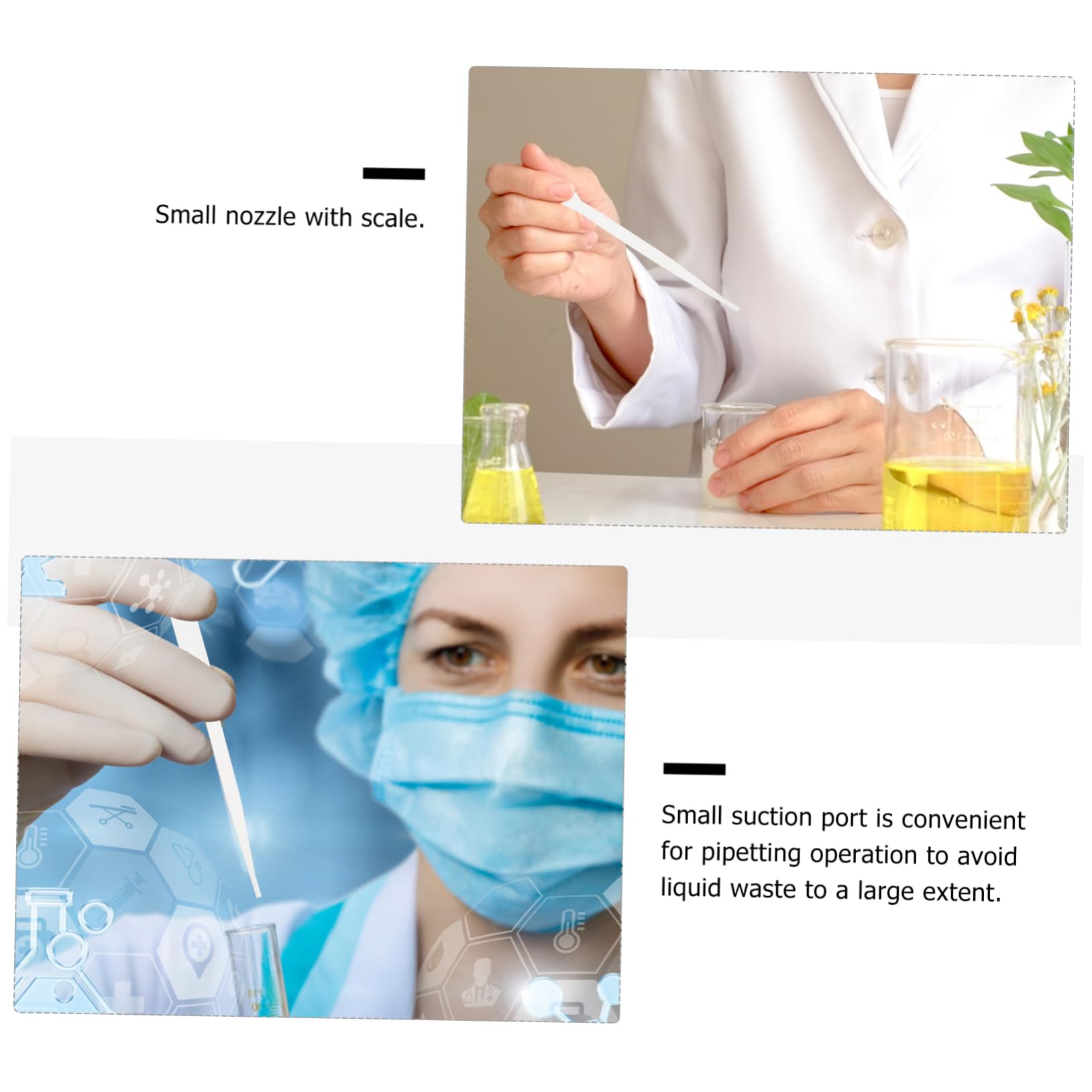KICHOUSE 200pcs Straw Jam Pipettes Clear Liquid Dropper Serological Pipette Micropipette Dropping Pipette Essential Oil Dropper Graduated Tube Transfer Pipettes Mini Pipettes White Plastic
