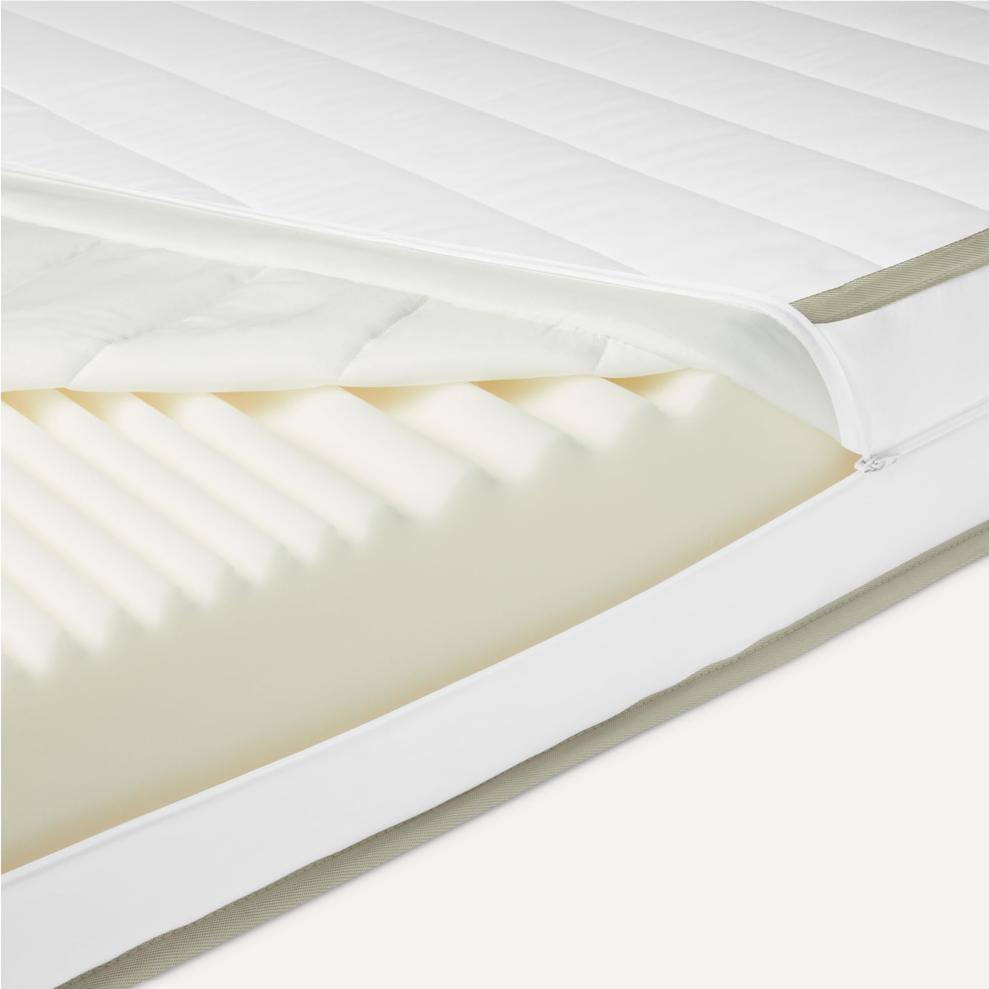 Amazon Basics Matelas en Mousse Froide, H2 et H3, Housse Amovible et Lavable, Hauteur 18cm, Dimensions 140cm x 200cm