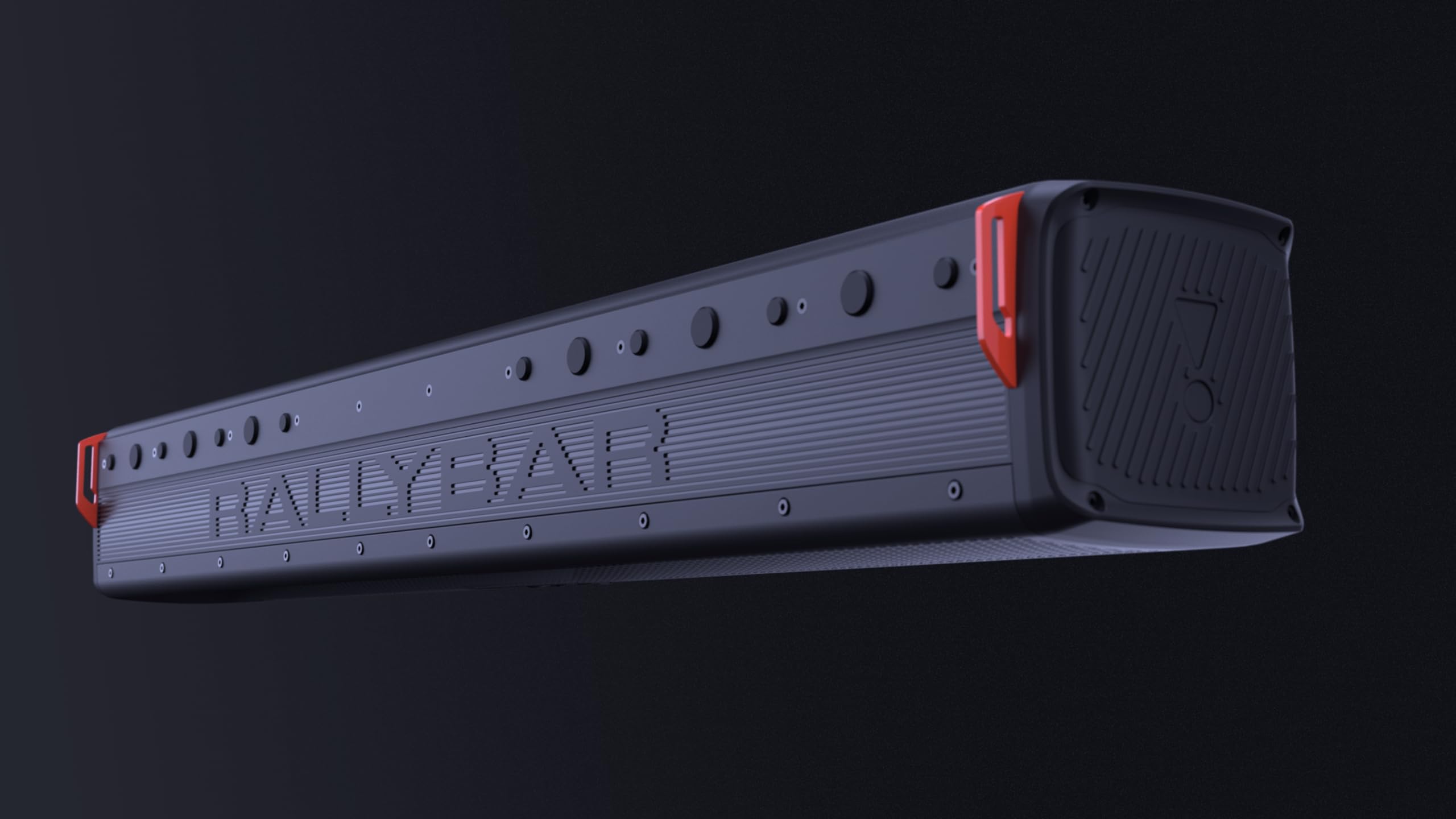 JBL Enceinte RallyBar XL 35" - Barre de Son Bluetooth Universelle d'extérieur pour Véhicules et Bateau Marine avec 14 Haut Parleur étanches, 300W rms amplifié, éclairage LED, Son Pro et Subwoofer