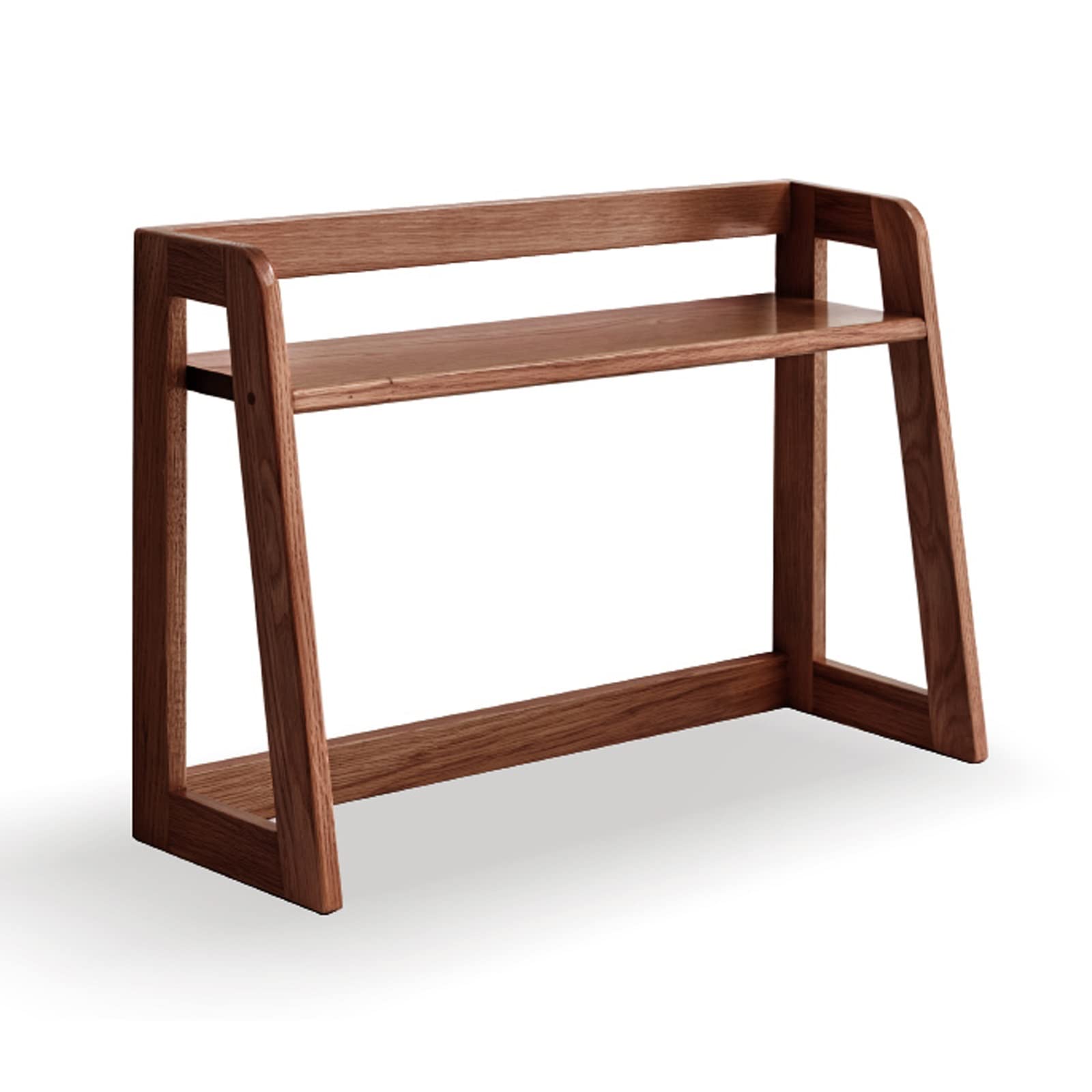 Lshtshf-ou Wood Desktop Bookshelf Display Rack, Storage Organizer For Office And Study(Brown,23.6x15.7x7.9inch)