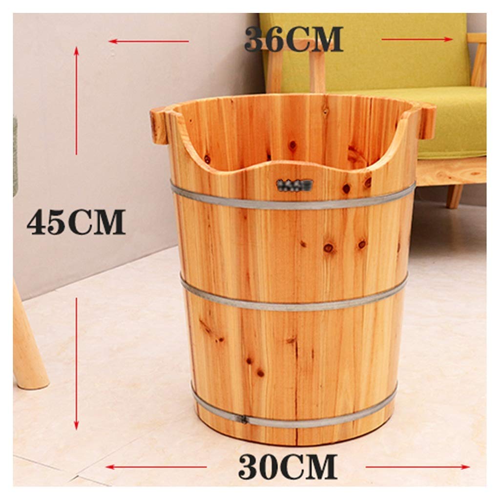 Pediluvio, Pediluvio in Legno, Pediluvio Profumato in Abete, Barile per Pediluvio per Sauna, Secchio Vasca per Pediluvio, Massaggio Spa (Color : 1),Massaggio Shiatsu