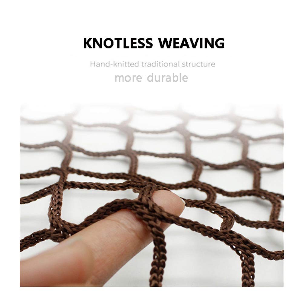 Rete Di Sicurezza Per Scale E Balconi - Marrone, Maglia 3x3cm, 2x2m | Protezione Bambini E Animali - Foto 5