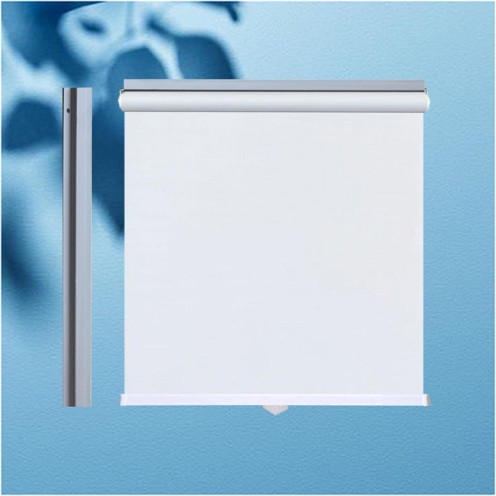 Xrdbfd White Blackout Roller Shades For Windows, Blackout Curtains 35/50/75/90/115/130Cm, Sunshade Roller Blinds, Temporary Thermal Blinds, No Drilling,-110X125cm/43 * 49In