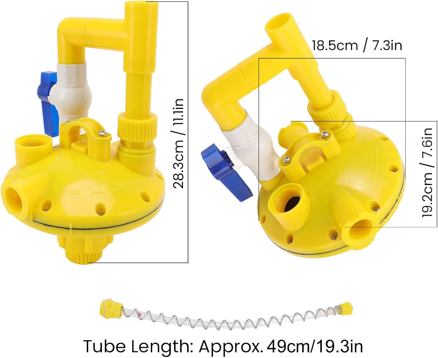 Niiyen 2 Way Water Pressure Regulator G3/4in Automatic Increasing Reducing Valve Pressure Regulator for Chicken Duck Rabbits Gardening Supplies