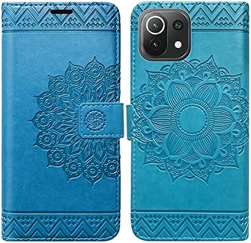 betterfon Mobile Phone Case for Xiaomi Mi 11 Lite Case, Xiaomi Mi 11 Lite 5G NE – Flip Case with [Stand Function] [Card Slots] Compatible with Mi 11 Lite/Mi 11 Lite 5G NE, Blue