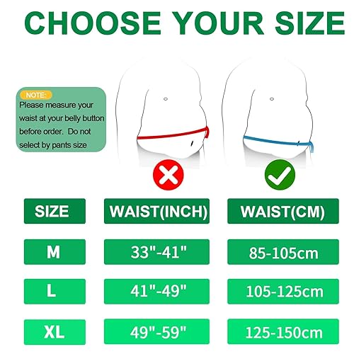 Miniatura 7 de HONGJING Soporte de espalda calentado para dolor de espalda baja, correa de espalda con calentador alimentado por batería, soporte lumbar para