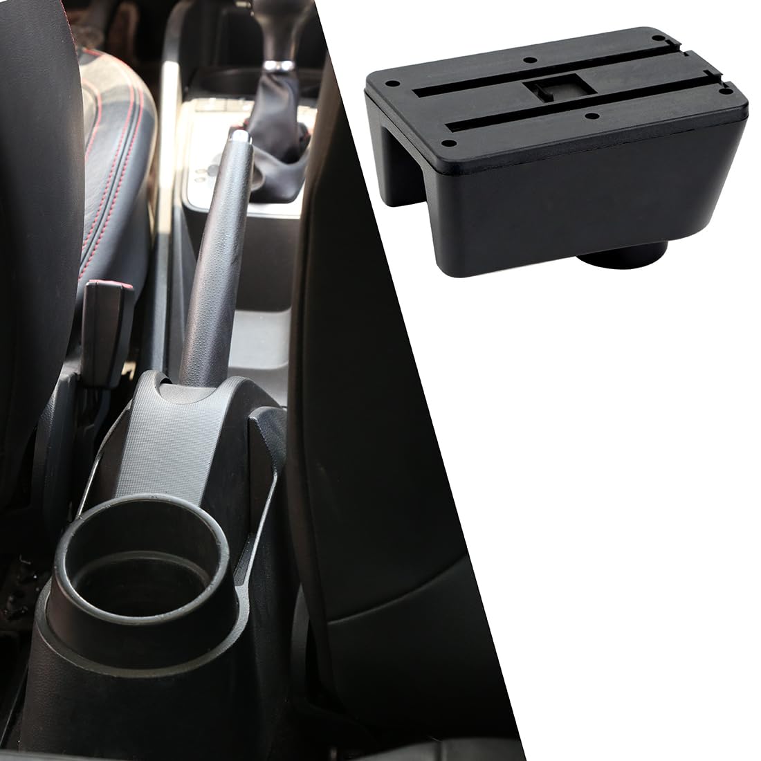 Podłokietniki samochodowe do Seat Ibiza 6J IV podłokietnik 2008-2017, schowek na konsolę środkową, dwuwarstwowy przedział, skórzany fotel samochodowy, akcesoria wewnętrzne