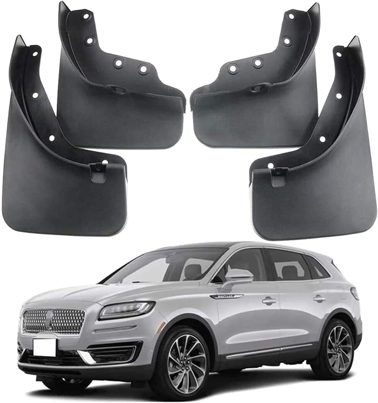 ZanLIn Car mudguard suitable for Lincoln Nautilus 2019-2020, Mud Flaps Splash Guards Replacement Decorative Mudguard Wheel Baffle Protection