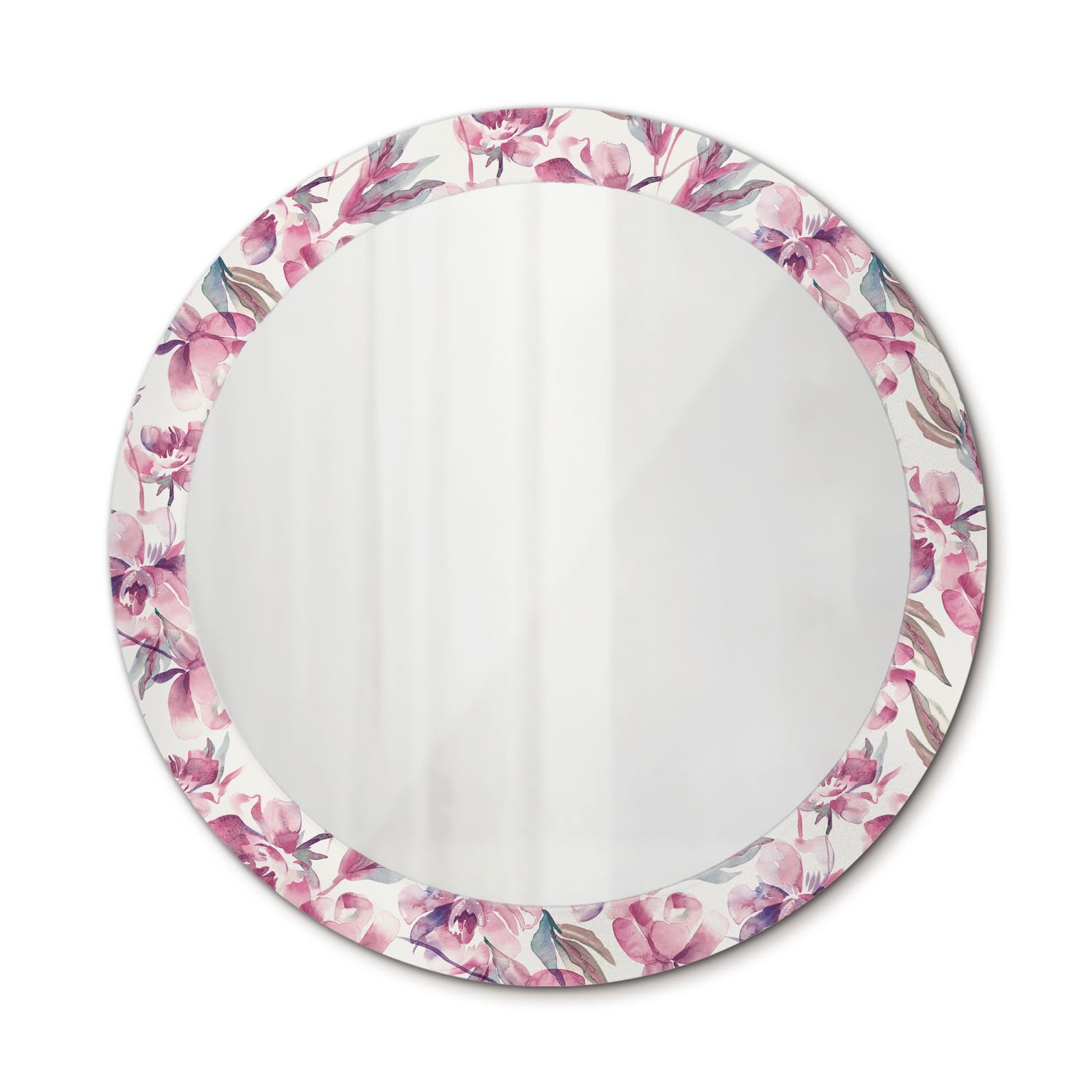 Miroir design moderne imprimé pivoines decoration murale