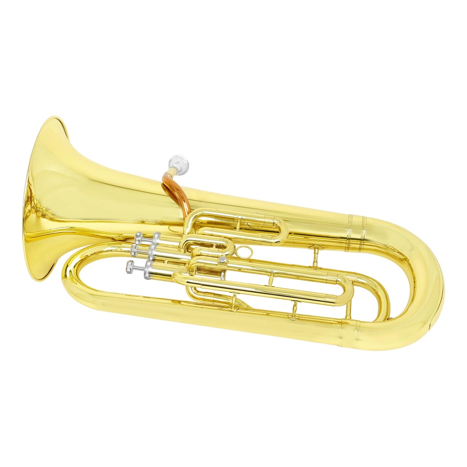 Eufonium Z Brązu Fosforowego Mosiądz B Flat Trzyklawiszowy Profesjonalny Instrument Pionowy