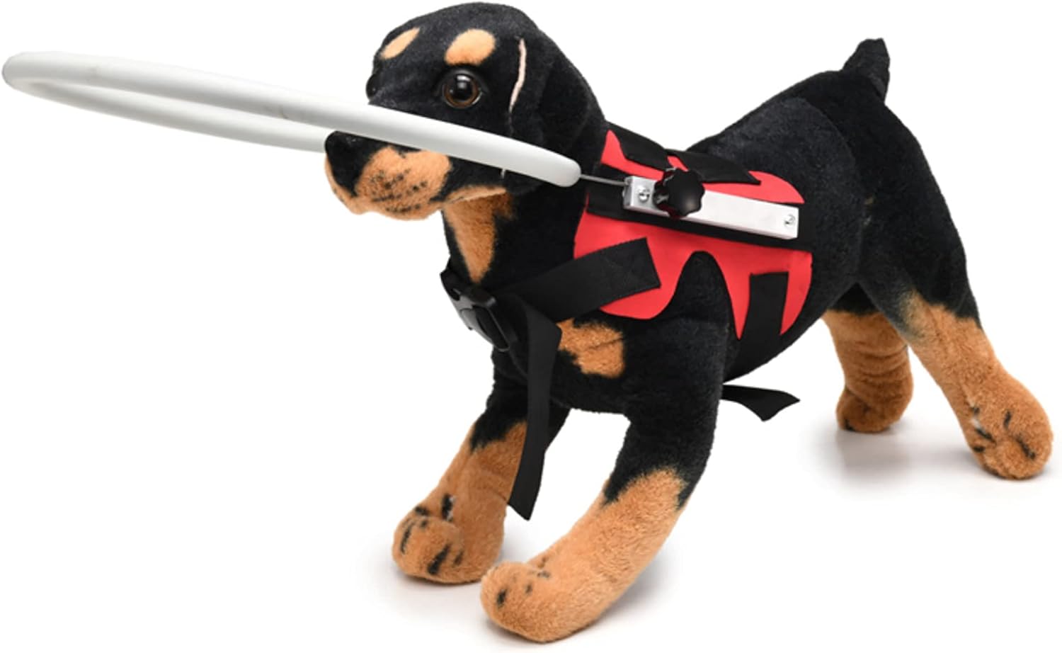 GabeFish Ring Harness for Blind Dog, Lightweight Blind Ring for Pets, Blind Dog Bumper, Bump Guard for Blind Dogs Red Small