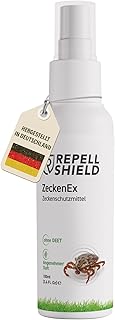 RepellShield Natural Tick Protection, 100 ml, Effective Geraniol Anti Tick Spray, No Stains & Residue, Tick Spray, Anti Tick Human, Remedy Against Ticks in the Garden product image