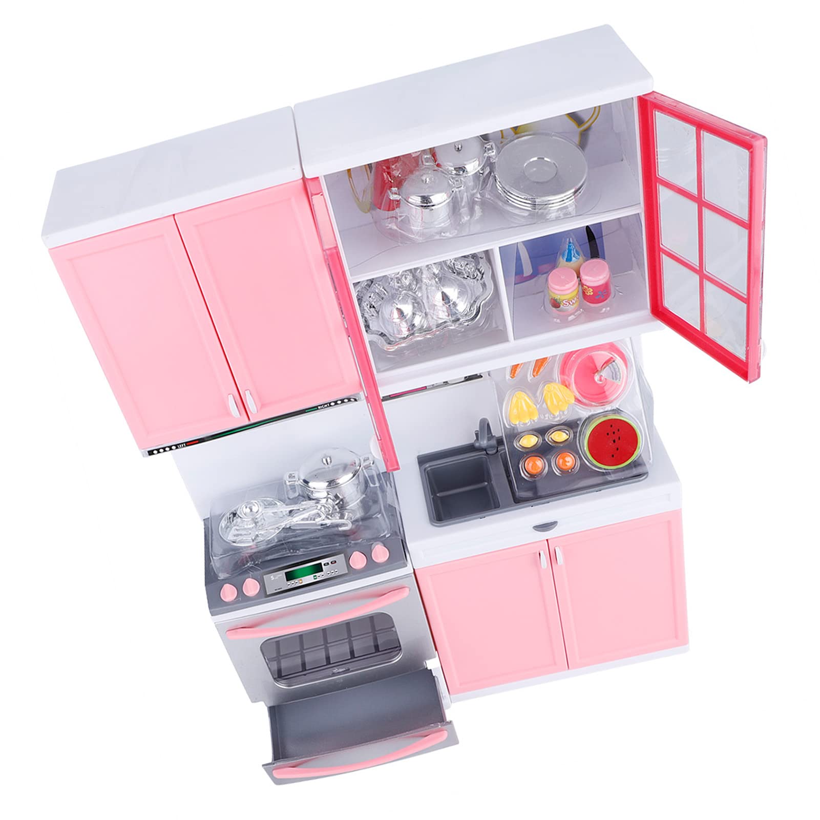 Amazon | ミニチュアごっこキッチンおもちゃセット: C Lete キッチン