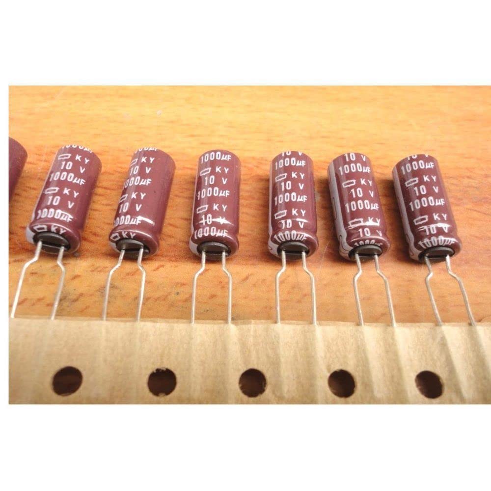 10pcs 1000uF 10V KY Series 8x20mm Low ESR 10V1000uF Motherboard Capacitor
