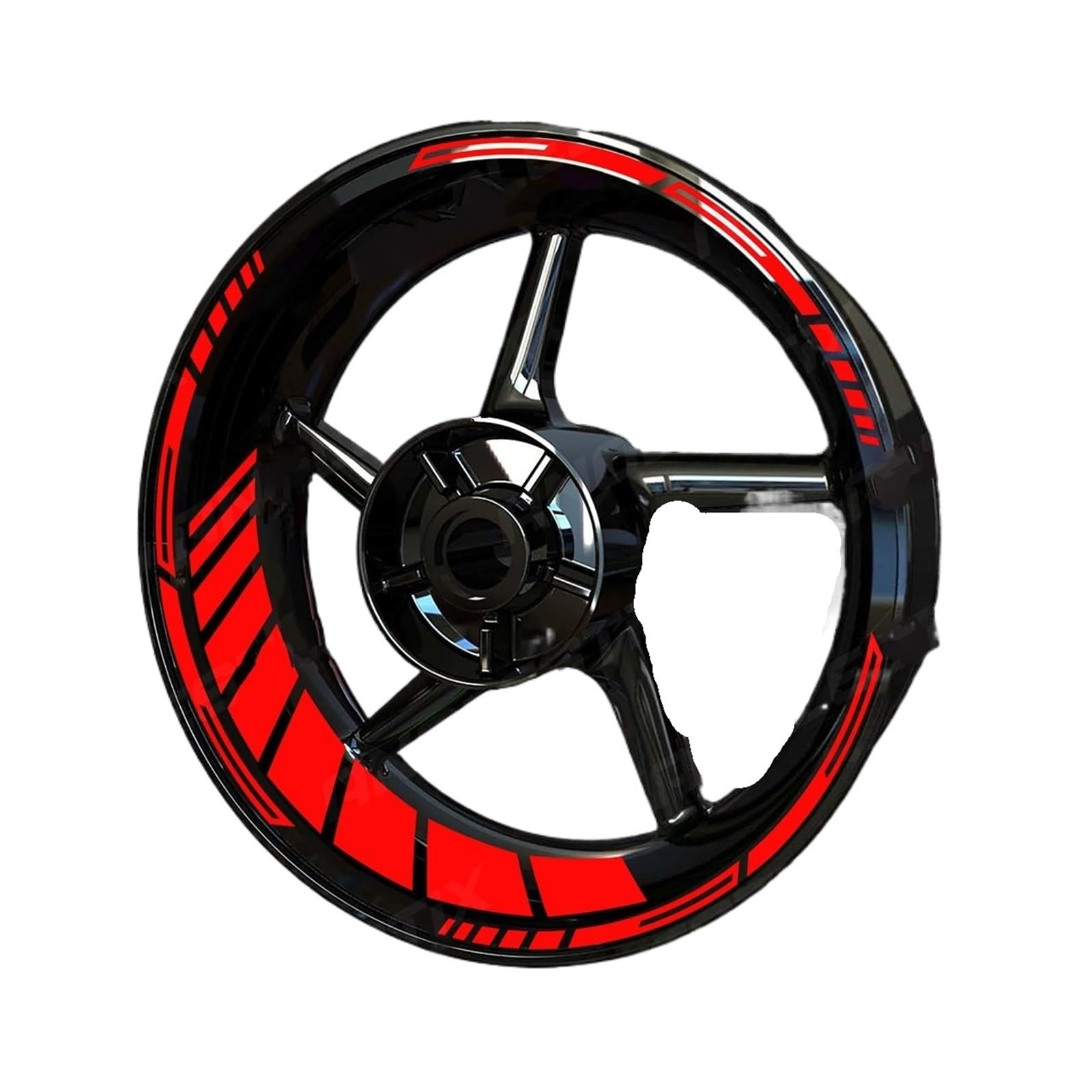 Reflective Sticker Reflective Motorcycle Wheel Stickers Hub Decal Rim Stripe 17 Inchs