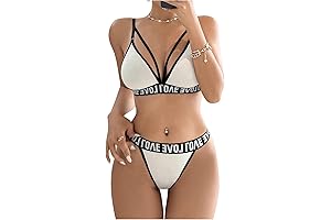 Verdusa Women's Bra Harness Lingerie Sets